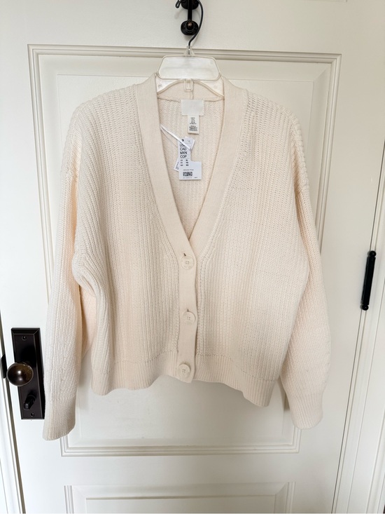H&M Sweaters - H & M Cream Cardigan US XL